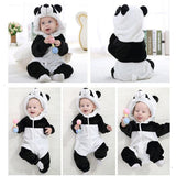 Tutina pigiama panda neonato