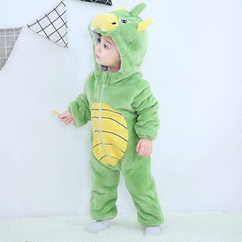 Baby dragon pajama onesie