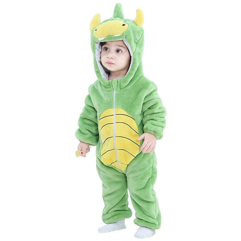 Baby dragon pajama onesie