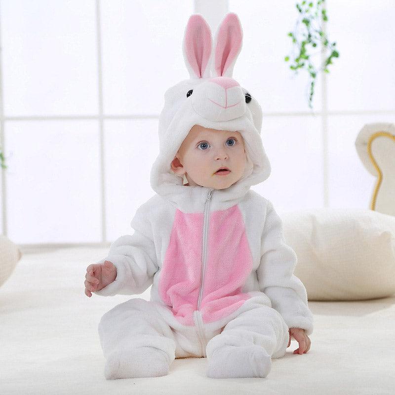 Baby white rabbit onesie