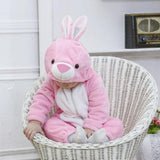 Combinaison pyjama lapin rose bébé