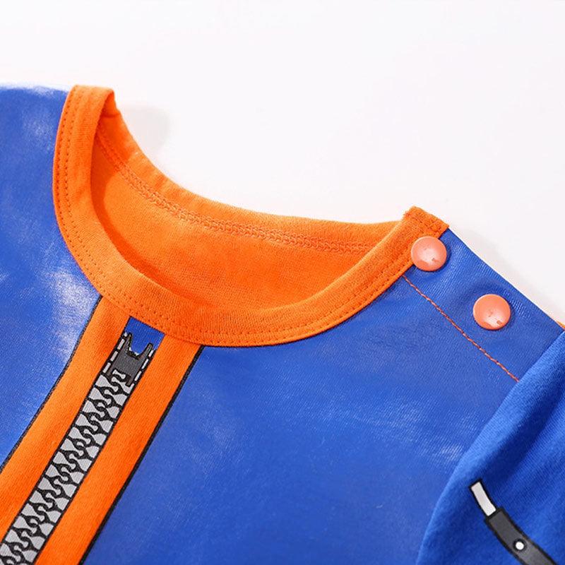 Pyjama bébé orange et bleu - Cosplay Manga Animé