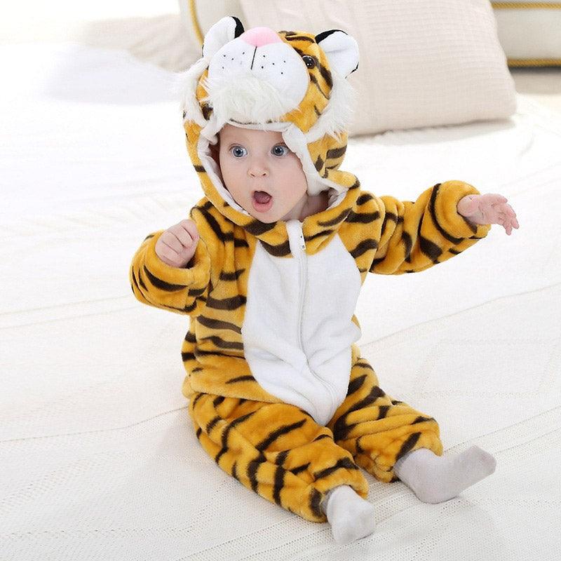 Combinaison pyjama tigre bébé