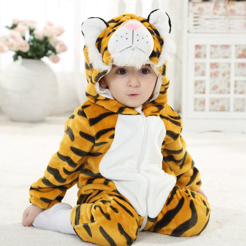 Combinaison pyjama tigre bébé