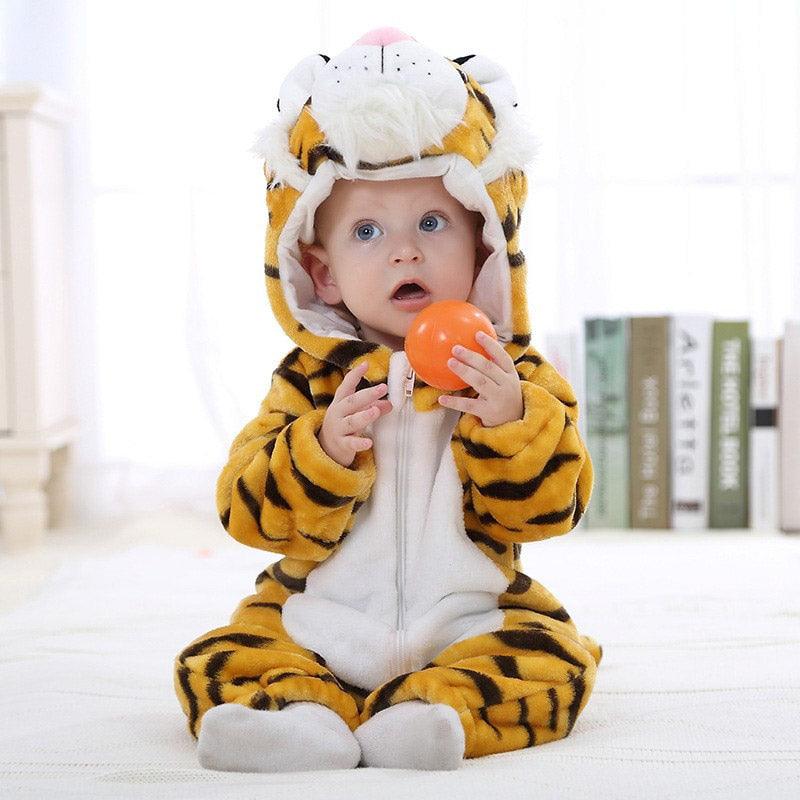 Combinaison pyjama tigre bébé