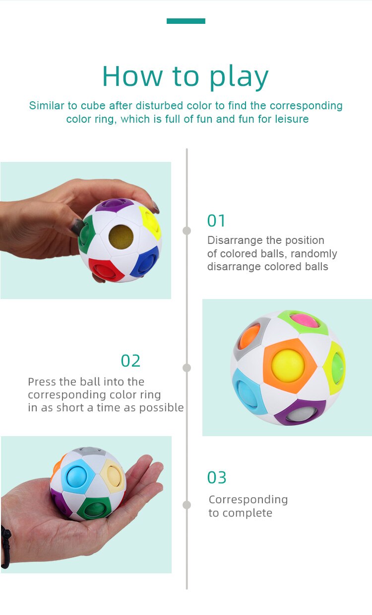 RainbowSphere™ Pallina Rompicapo ad Abbinamento di Colori