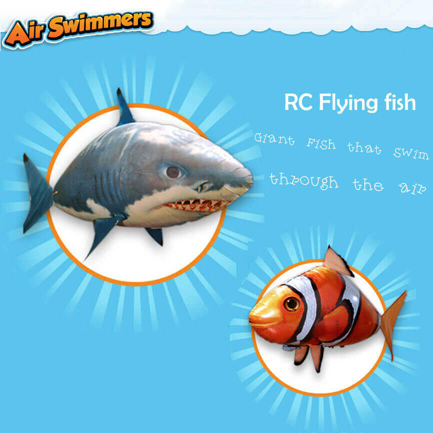 RC Air Swimmer Shark (Flying Inflatable Helium Balloon Toy)