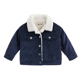 Giacca di jeans foderata in peluche