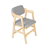NordicKid Adjustable Wooden High Chair for Children – Montessori Chair Adjustable from 3 to 15 Years