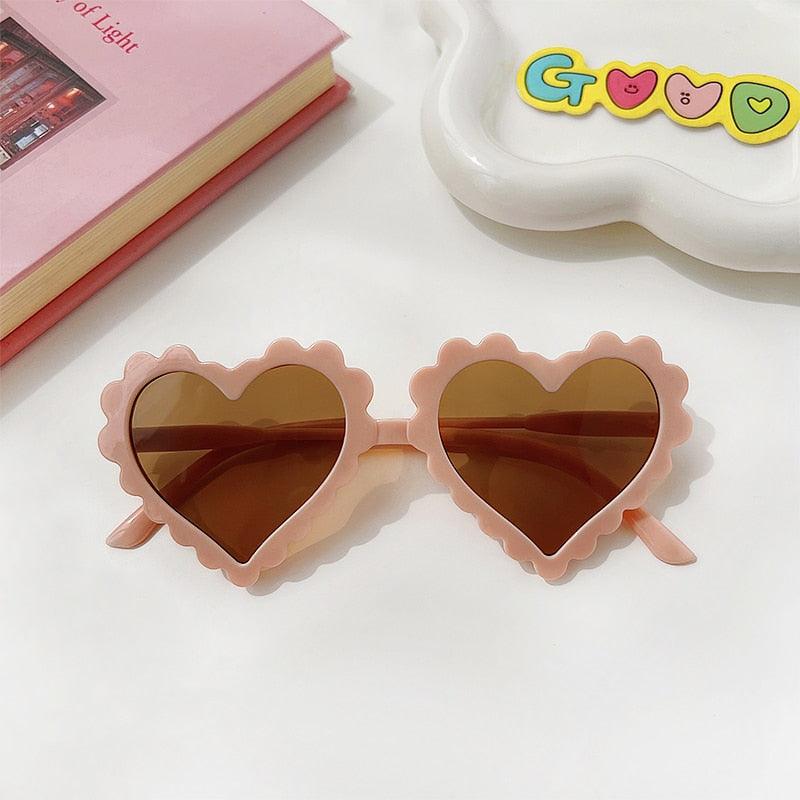 Lunettes de soleil en coeur pour enfant