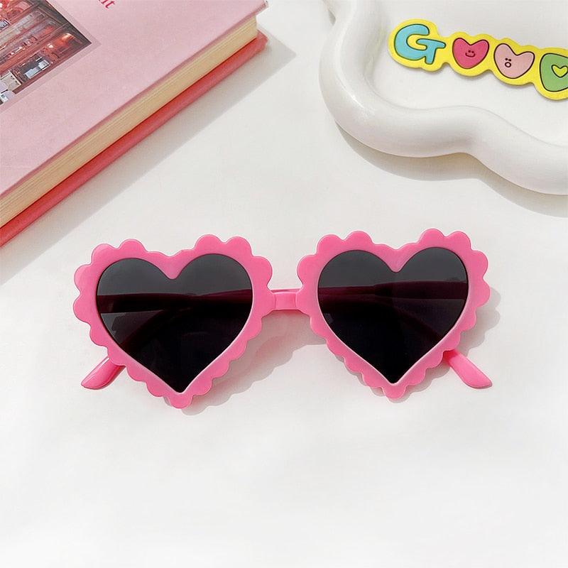 Lunettes de soleil en coeur pour enfant