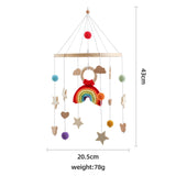 Berceau de bébé lit Mobile cloche hochet jouets en bois Crochet étoiles pendentif lit cloche jouets nouveau-né confort berceau support suspendus jouets cadeaux
