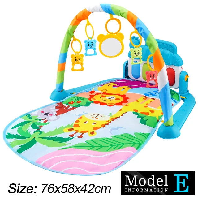 Support de Fitness pour bébé, jeu de musique, jouets d'activité de gymnastique, couverture rampante pour Piano pour nouveau-né, tapis de jeu à pédales, éducation précoce, cadeaux de 0 à 36 mois