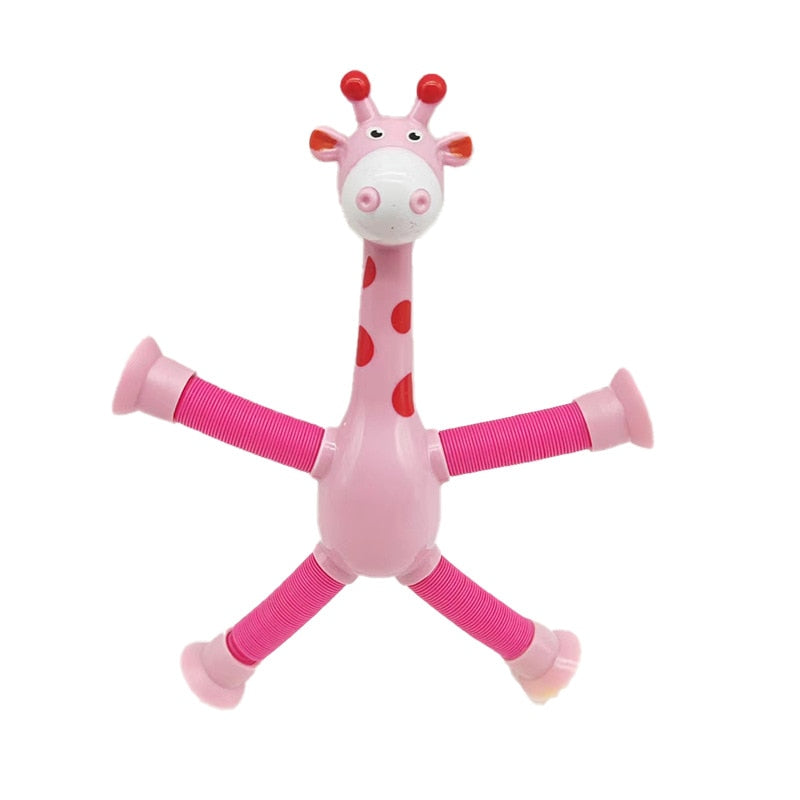 Confezione da 4 giraffe telescopiche a ventosa
