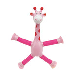Confezione da 4 giraffe telescopiche a ventosa