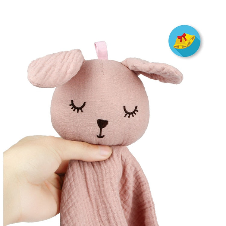 Doudou d'apaisement à motifs d'animaux