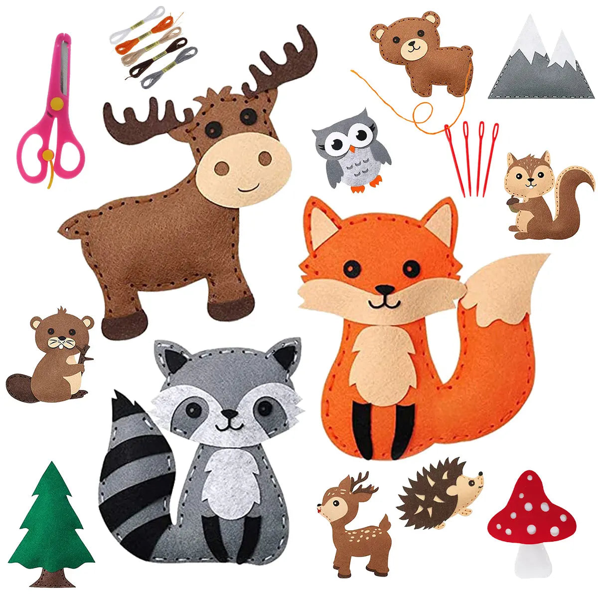 Kit de couture enfant éducatif Animaux - Magicouture™