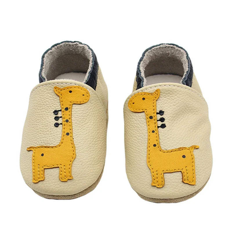 Chaussons Bébé en Cuir Souple
