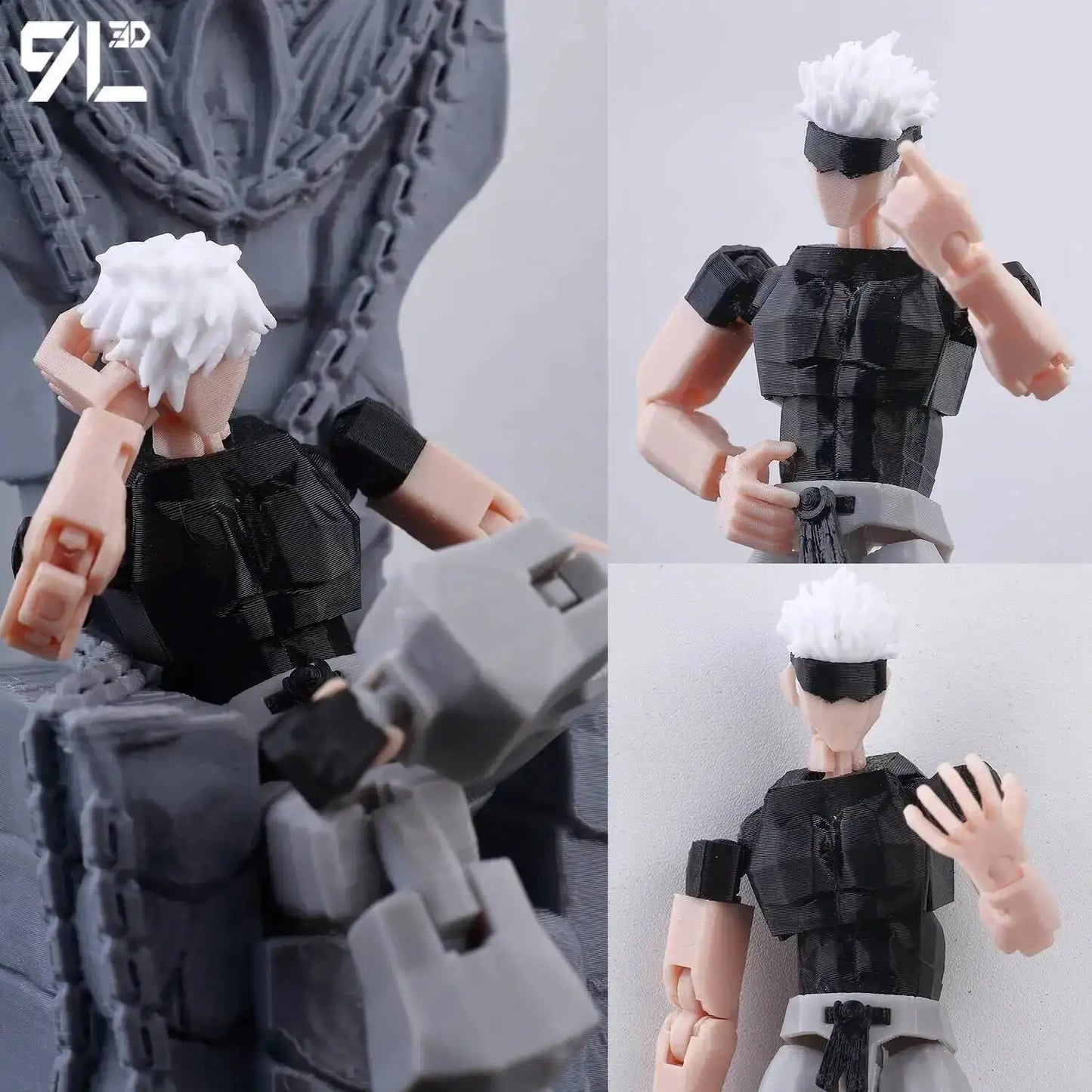 Figurines articulées Jujutsu Kaisen Titan13 (14 cm) – Gojo, Sukuna, Megumi et plus