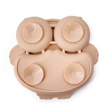 Assiette bébé ventouse avec compartiments - Hibou