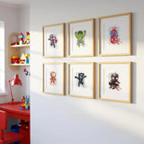 Affiche Spider-Man aquarelle – déco murale héros Marvel