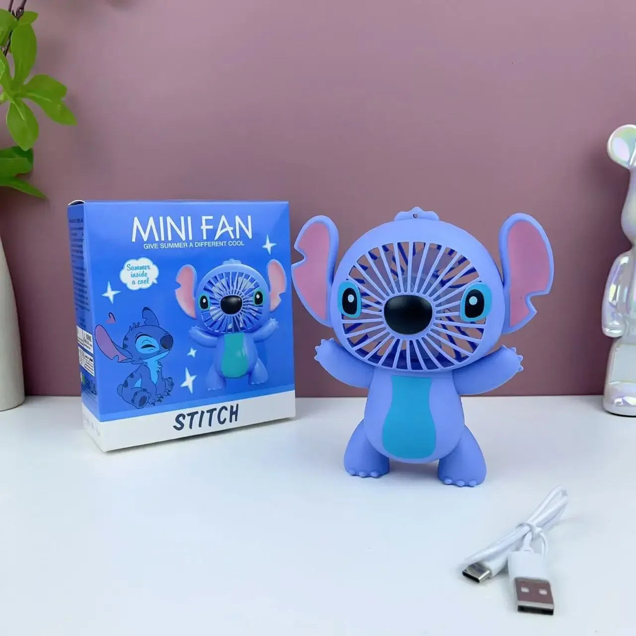 Ventilateur portable d'été pour enfants Lilo&Stitch