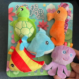 Histoire de la maternelle aides pédagogiques enfants éducation poupées animaux en peluche enfants jouets bébé marionnettes à doigt poupée bébé marionnette à main jouets