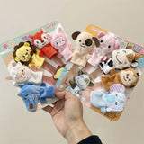 Histoire de la maternelle aides pédagogiques enfants éducation poupées animaux en peluche enfants jouets bébé marionnettes à doigt poupée bébé marionnette à main jouets