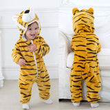 Pyjama de dessin animé dinosaure pour bébé, grenouillères pour tout-petits, olympiques de batterie de nuit, vêtements de nuit, vêtements de nuit, garçons, filles, 0 à 4 ans, hiver
