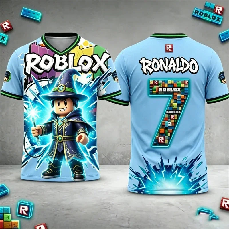 T-shirt Roblox personnalisable – nom et numéro