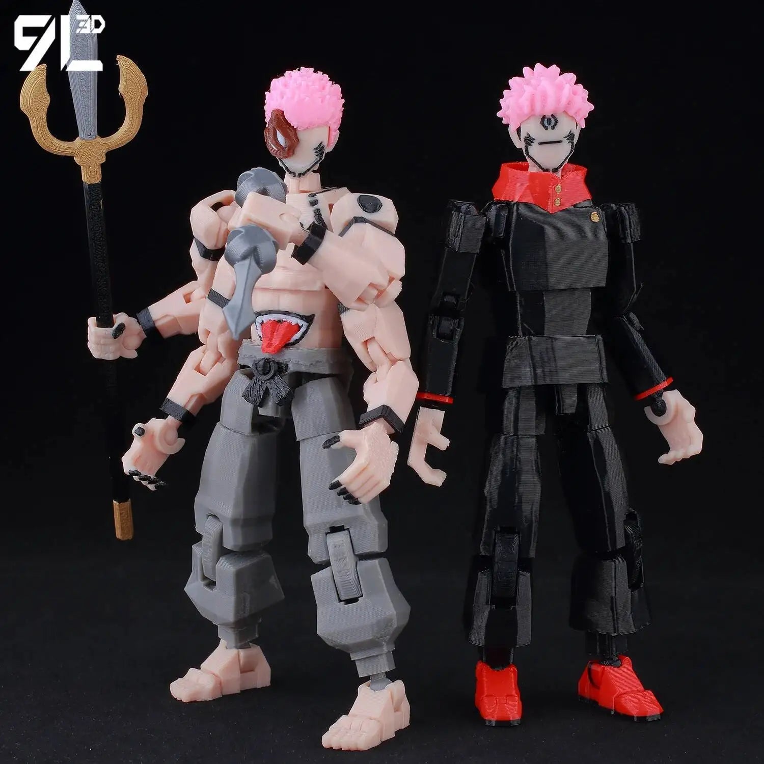 Figurines articulées Jujutsu Kaisen Titan13 (14 cm) – Gojo, Sukuna, Megumi et plus