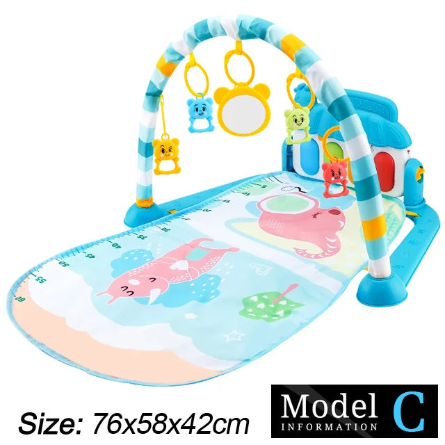 Support de Fitness pour bébé, jeu de musique, jouets d'activité de gymnastique, couverture rampante pour Piano pour nouveau-né, tapis de jeu à pédales, éducation précoce, cadeaux de 0 à 36 mois