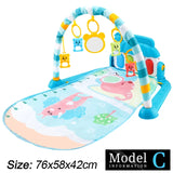 Support de Fitness pour bébé, jeu de musique, jouets d'activité de gymnastique, couverture rampante pour Piano pour nouveau-né, tapis de jeu à pédales, éducation précoce, cadeaux de 0 à 36 mois