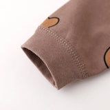 Pyjama bébé en coton – imprimé ours, protège-ventre