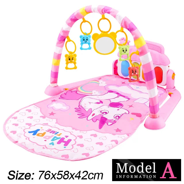 Support de Fitness pour bébé, jeu de musique, jouets d'activité de gymnastique, couverture rampante pour Piano pour nouveau-né, tapis de jeu à pédales, éducation précoce, cadeaux de 0 à 36 mois