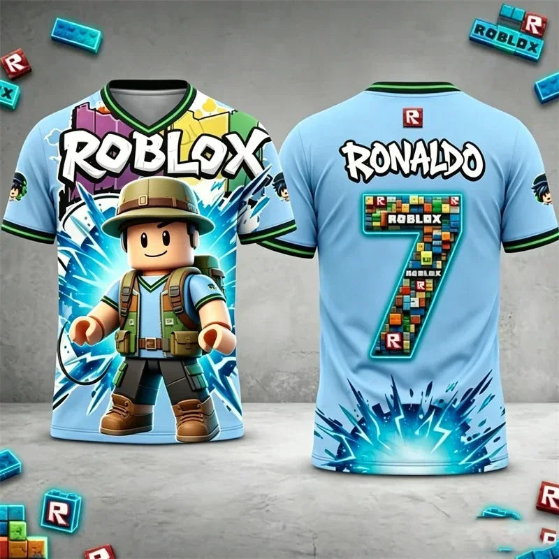 T-shirt Roblox personnalisable – nom et numéro