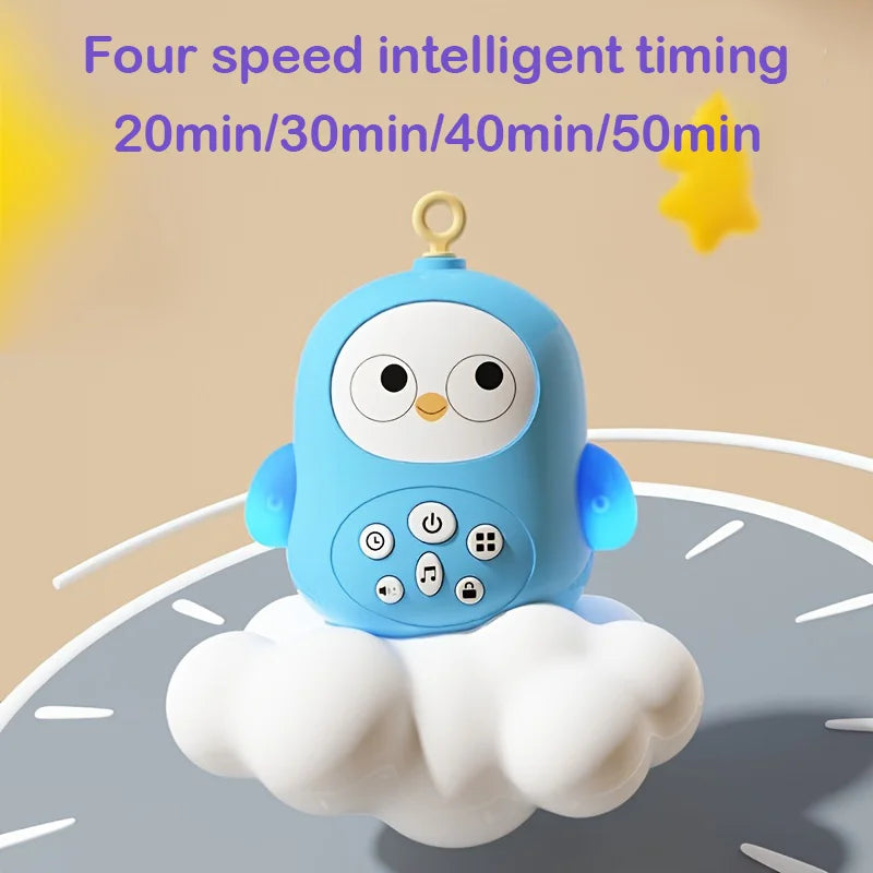 360 °   Musical bébé berceau Mobile rotatif veilleuse lit cloche jouet quatre vitesses timage suspendu infantile nouveau-né hochet chevet cadeau