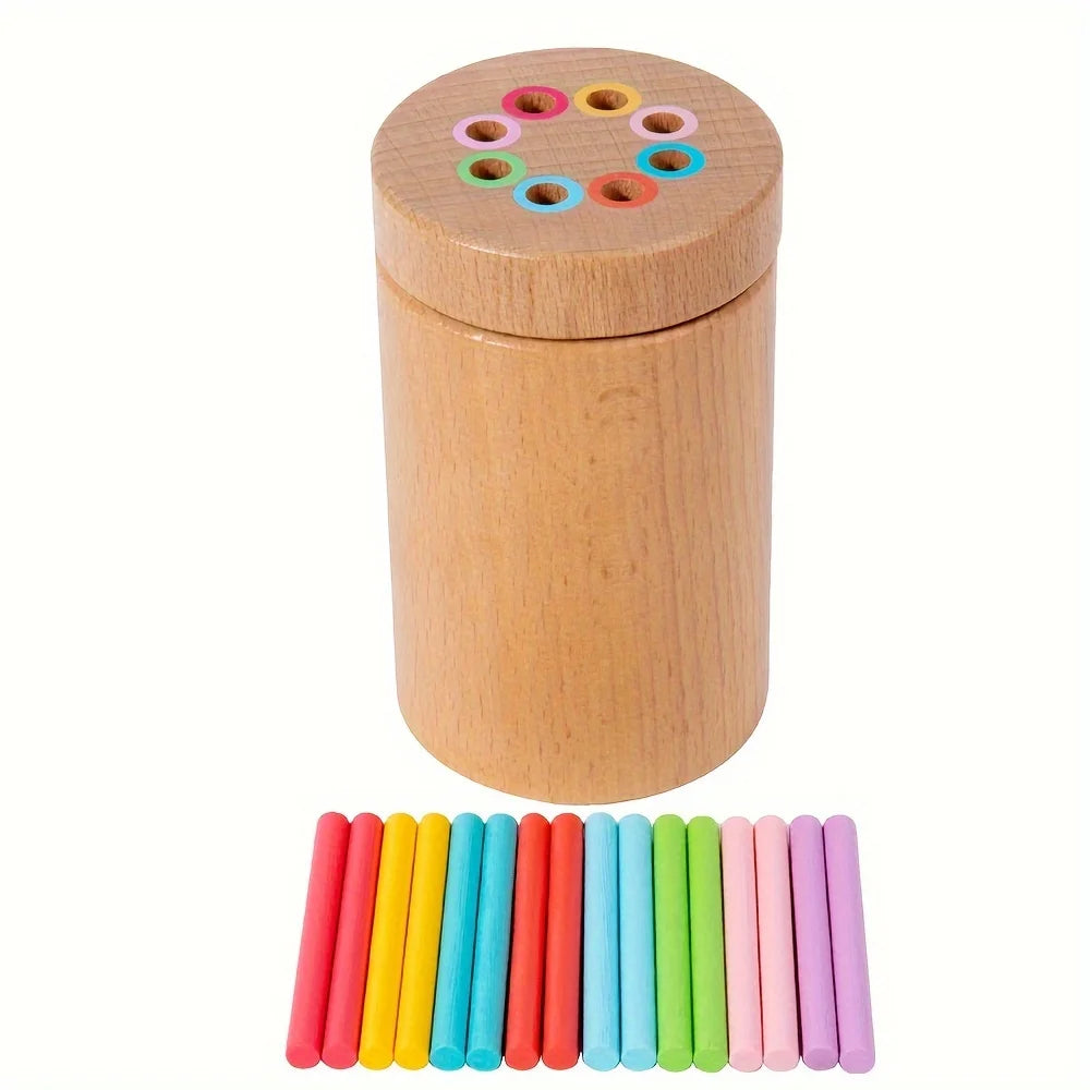 Jouet de tri Montessori en bois – association et motricité