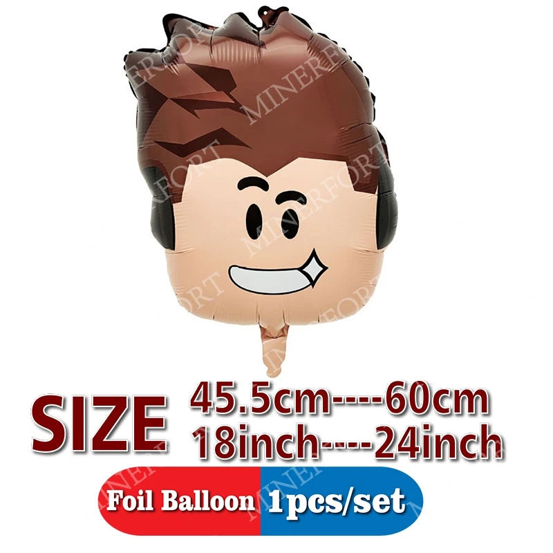 Ballons en aluminium Roblox – décoration d'anniversaire