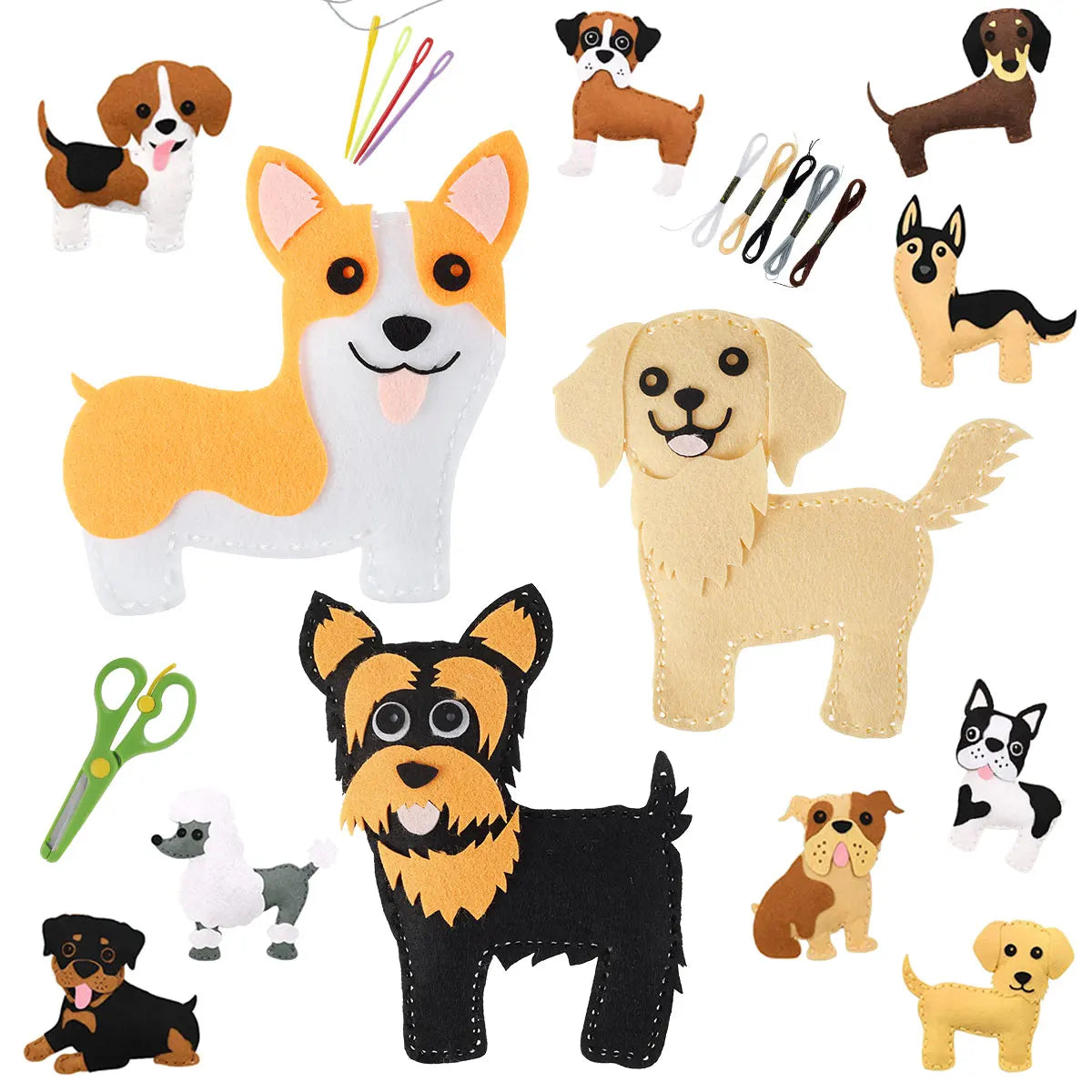Kit de couture enfant éducatif Animaux - Magicouture™