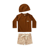 Maillot de bain et bonnet pour bébé