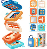 Cube d'activité Montessori – busy board pliable pour bébé