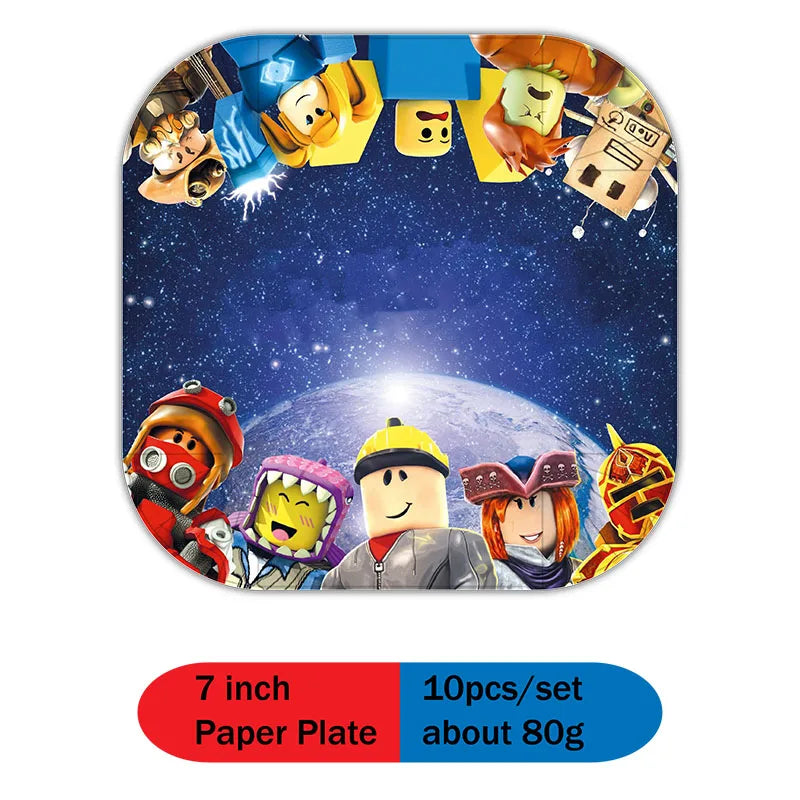 Vaisselle jetable thème Robot – déco d'anniversaire enfant