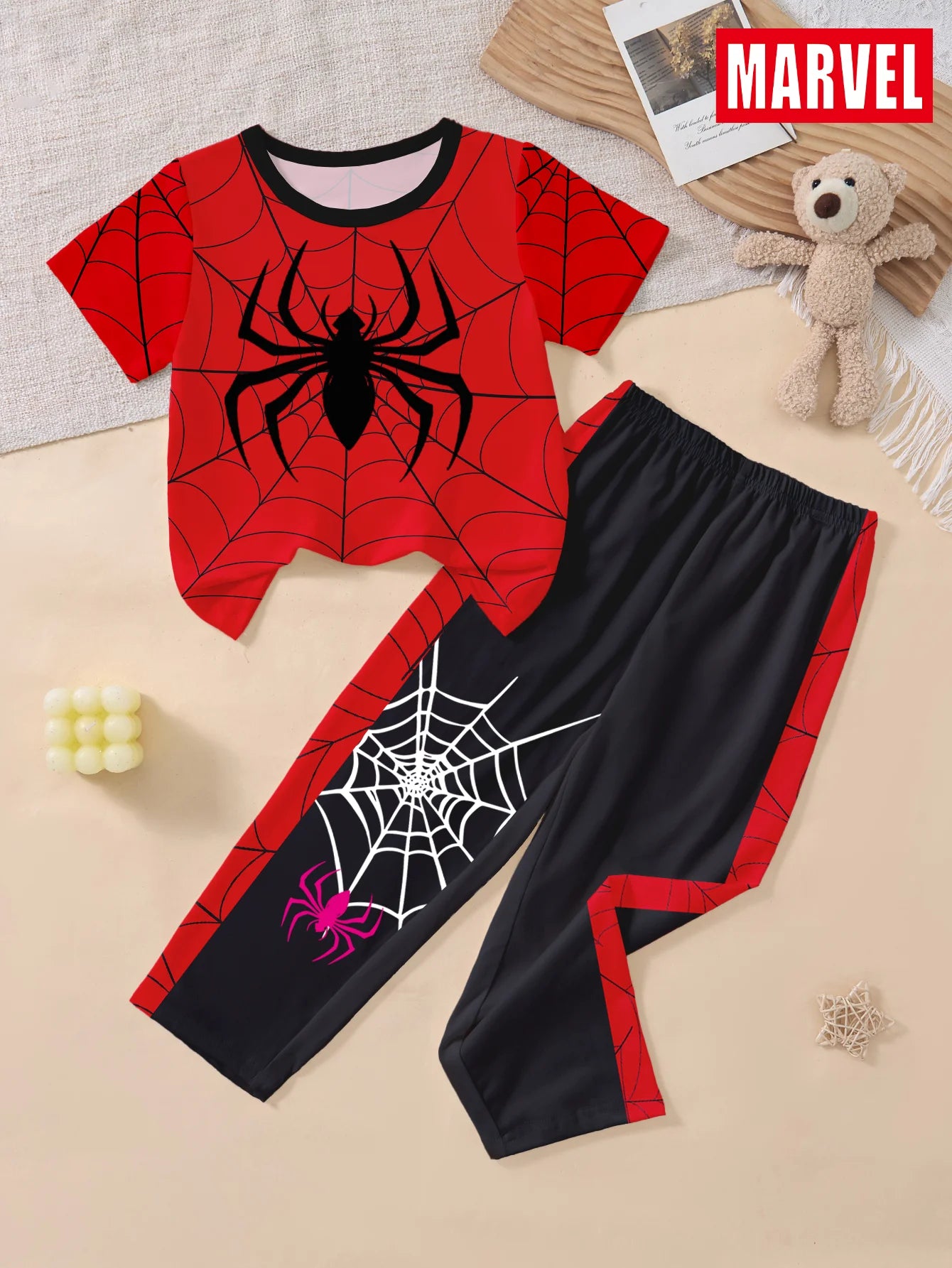 Pyjama 2 pièces Spider-Man garçon – haut et pantalon