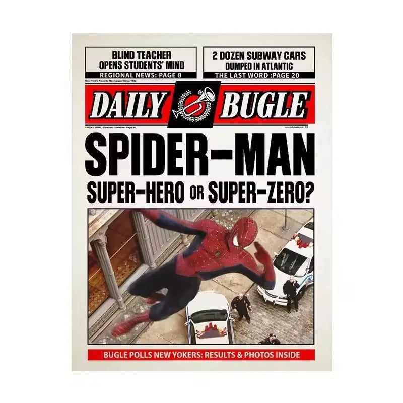 Affiche Spider-Man sur toile – déco murale Marvel