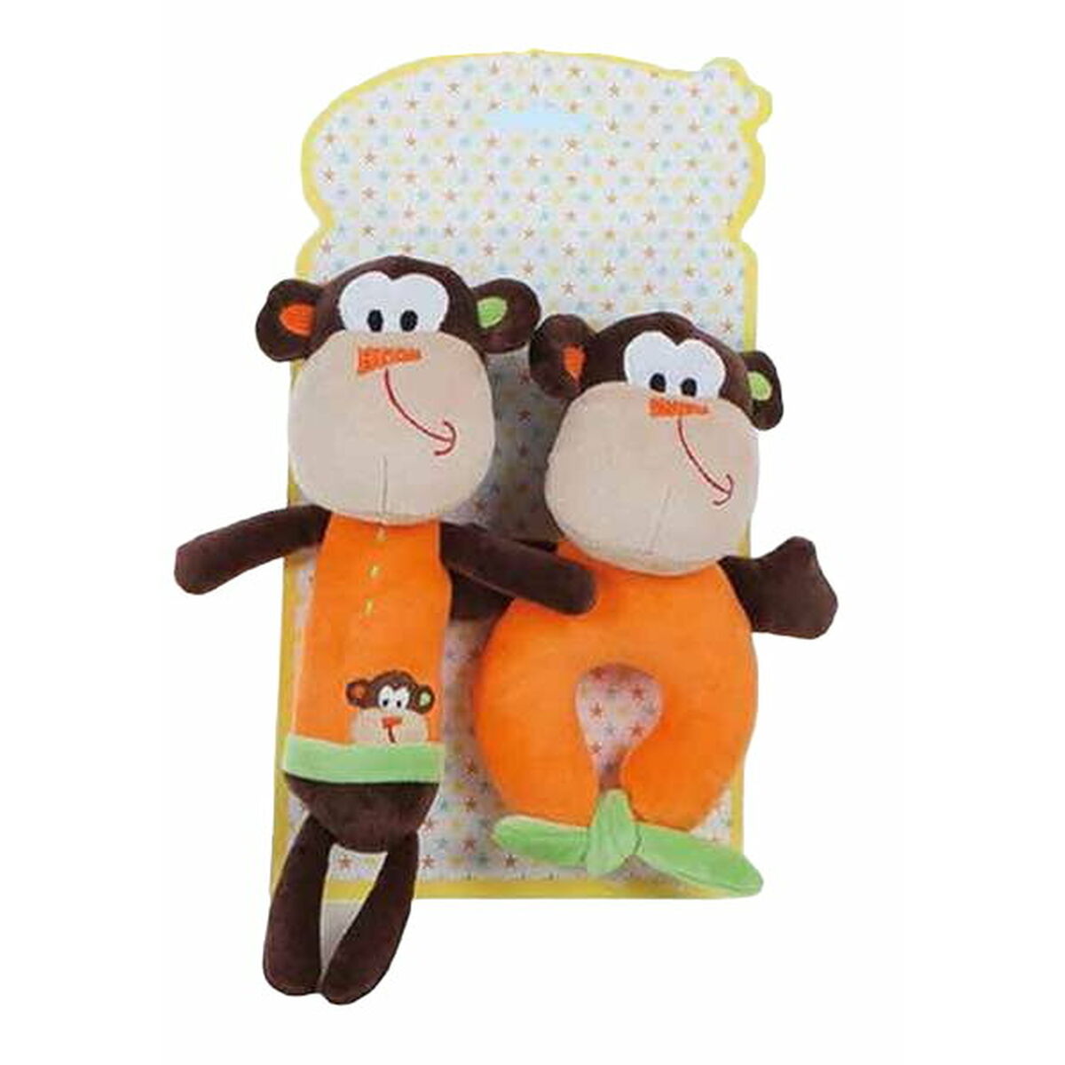 Peluche Sonaglio 2 Unità Scimmia 18 cm