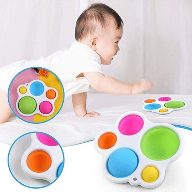 Giocattolo Sensoriale Montessori Push Pop