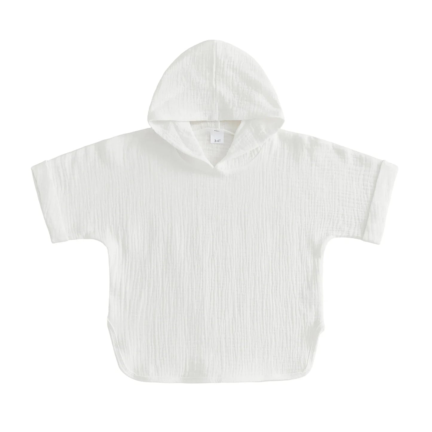 Poncho de Bain Enfant en Coton Mousseline