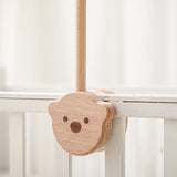 Cloche de lit en bois pour bébé, support courbé, hochets suspendus mobiles, jouets pour nouveau-né, support de boîte à musique, jouet de berceau pour bébé, support de bras, cadeaux