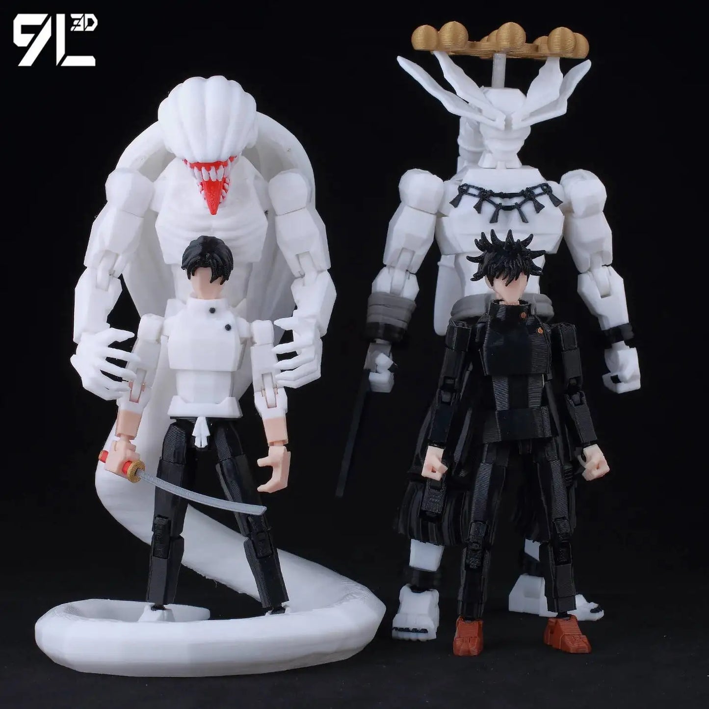Figurines articulées Jujutsu Kaisen Titan13 (14 cm) – Gojo, Sukuna, Megumi et plus